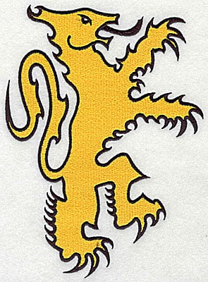 Embroidery Design: Lion symbol<br> 5.88w X 8.00h