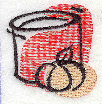 Embroidery Design: Can of pumpkin<br> 2.31w X 2.44h