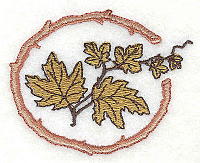 Embroidery Design: Maple leaves<br> 2.81w X 2.25h