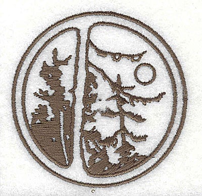 Embroidery Design: Forest scene<br> 2.56w X 2.56h