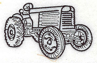 Embroidery Design: Tractor<br> 3.94w X 2.13h