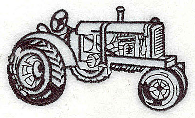 Embroidery Design: Tractor<br> 3.44w X 2.00h