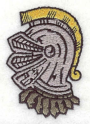 Embroidery Design: Trojan helmet<br> 1.69w X 2.44h