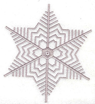 Embroidery Design: Snowflake<br> 3.44w X 3.94h