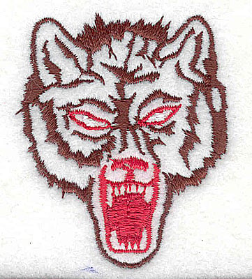 Embroidery Design: Wolf<br> 1.88w X 2.25h
