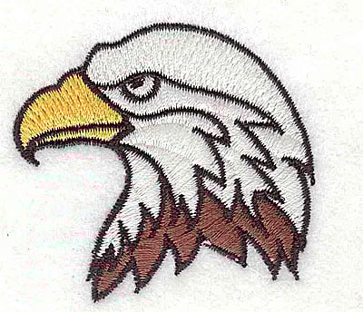 Embroidery Design: Bald eagle head<br> 2.13w X 2.00h | Embroidery Legacy Embroidery Design: Bald eagle head<br> 2.13w X 2.00h