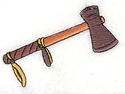 Embroidery Design: Tomahawk<br> 2.69w X 1.94h