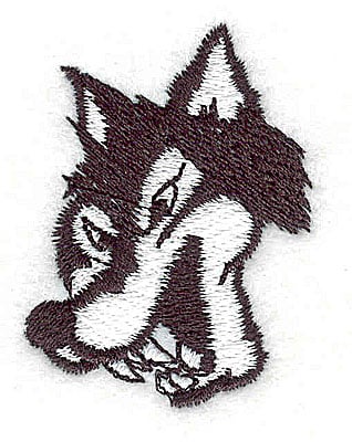 Embroidery Design: Cartoon wolf<br> 1.38w X 1.81h