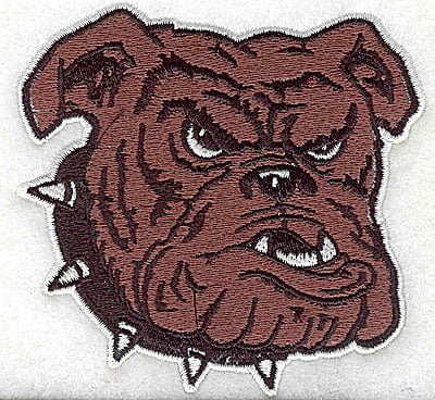 Embroidery Design: Bulldog head<br> 3.44w X 3.31h