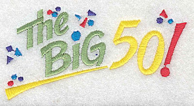 Embroidery Design: The Big 50<br> 4.06w X 2.13h
