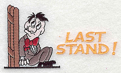 Embroidery Design: Last Stand<br> 3.81w X 2.19h