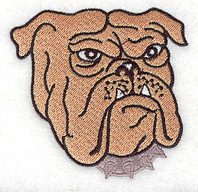 Embroidery Design: Bulldog head<br> 2.88w X 2.81h