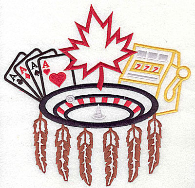 Embroidery Design: Casino gambling<br> 7.88w X 7.69h