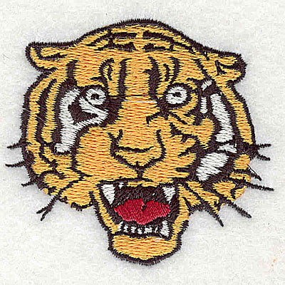 Embroidery Design: Tiger head<br> 2.38w X 2.19h