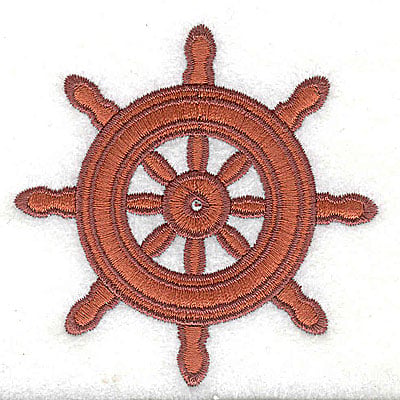 Embroidery Design: Ship's Wheel<br> 2.94w X 2.94h