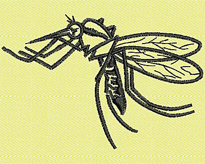 Embroidery Design: Mosquito<br> 3.25w X 2.19h