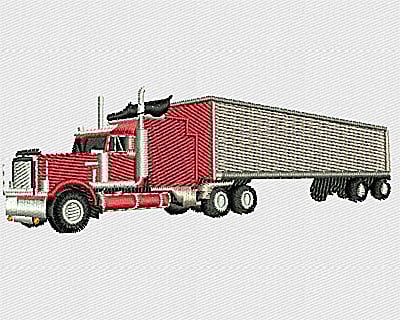 Embroidery Design: Transport Truck<br> 3.50w X 1.31h | Embroidery Legacy Embroidery Design: Transport Truck<br> 3.50w X 1.31h