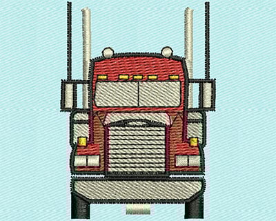 Embroidery Design: Transport Truck <br> 1.50w X 2.06h