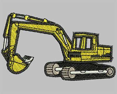 Embroidery Design: Excavators<br> 2.44w X 1.44h | Embroidery Legacy Embroidery Design: Excavators<br> 2.44w X 1.44h