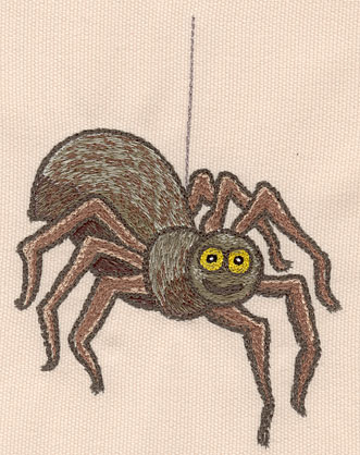 Embroidery Design: Spider large<br> 4.15"w X 5.54"h