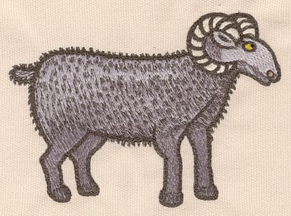 Embroidery Design: Black sheep large<br>5.46"w X 3.89"h | Embroidery Legacy Embroidery Design: Black sheep large<br>5.46"w X 3.89"h