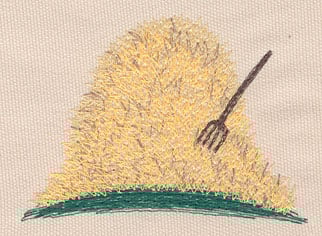 Embroidery Design: Haystack large<br>4.03"w X 2.90"h