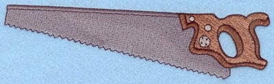 Embroidery Design: Saw Large<br>1.94w X 7.51h