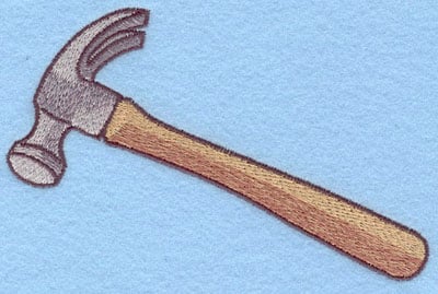 Embroidery Design: Hammer Large<br>3.78w X 5.90h