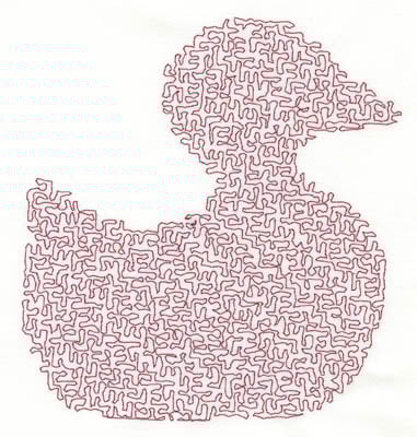 Embroidery Design: Stipple Duck High<br>4.86w X 5.13h | Embroidery Legacy Embroidery Design: Stipple Duck High<br>4.86w X 5.13h