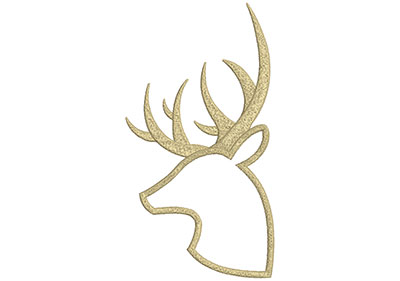 Embroidery Design: Deer 10<br> 5.61w X 10.42h | Embroidery Legacy Embroidery Design: Deer 10<br> 5.61w X 10.42h