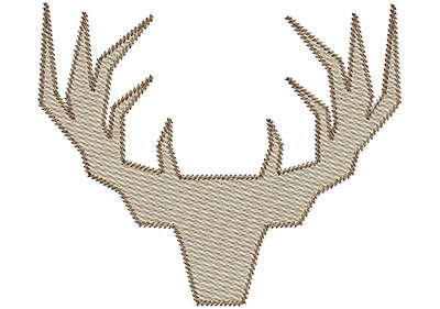 Embroidery Design: Deer 3 Mylar<br> 5.95w X 4.97h | Embroidery Legacy Embroidery Design: Deer 3 Mylar<br> 5.95w X 4.97h
