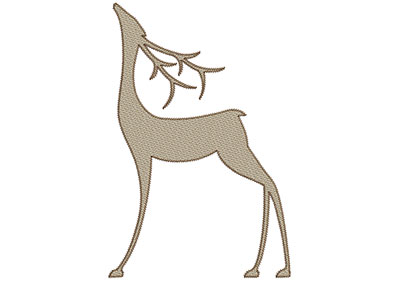 Embroidery Design: Deer 8 Mylar<br> 6.93w X 10.46h | Embroidery Legacy Embroidery Design: Deer 8 Mylar<br> 6.93w X 10.46h