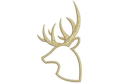 Embroidery Design: Deer 9<br> 3.75w X 6.95h | Embroidery Legacy Embroidery Design: Deer 9<br> 3.75w X 6.95h