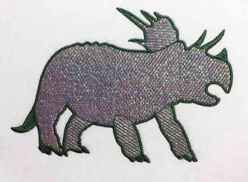 Embroidery Design: Dinosaur Triceratops Mylar Lg<br> 8.14w X 5.72h