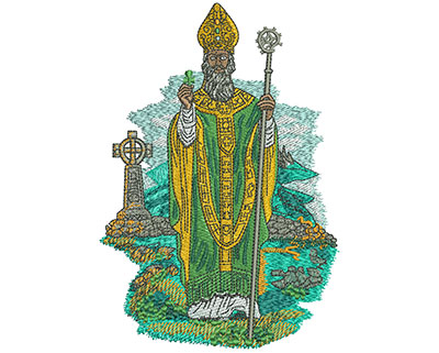 Embroidery Design: St Patrick Lg<br> 3.99w X 5.74h | Embroidery Legacy Embroidery Design: St Patrick Lg<br> 3.99w X 5.74h