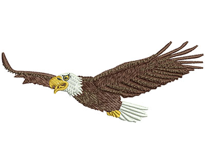 Embroidery Design: Cartoon Eagle Flying Lg<br> 4.51w X 1.82h | Embroidery Legacy Embroidery Design: Cartoon Eagle Flying Lg<br> 4.51w X 1.82h