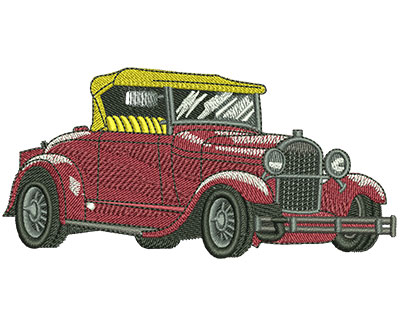 Embroidery Design: Ford Hot Rod Lg<br> 4.53w X 2.19h