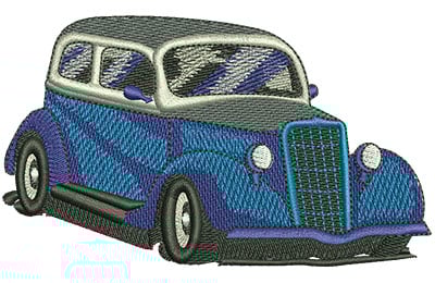 Embroidery Design: Blue Car Lg<br> 4.51w X 2.63h