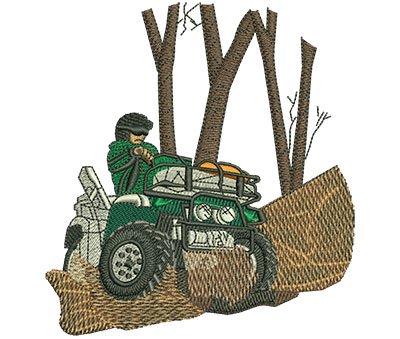 Embroidery Design: Quad Hunter Lg<br> 4.17w X 4.50h | Embroidery Legacy Embroidery Design: Quad Hunter Lg<br> 4.17w X 4.50h