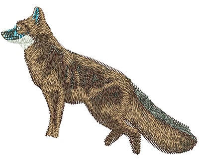 Embroidery Design: Fox Lg<br> 3.98w X 3.02h