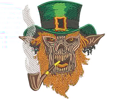 Embroidery Design: Leprechaun Demon Lg<br> 3.94w X 4.51h | Embroidery Legacy Embroidery Design: Leprechaun Demon Lg<br> 3.94w X 4.51h