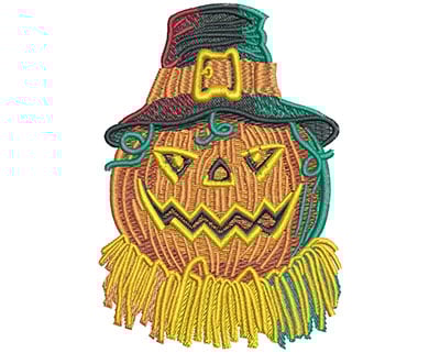 Embroidery Design: Pumpkin With Hat Lg<br> 2.78w X 3.95h | Embroidery Legacy Embroidery Design: Pumpkin With Hat Lg<br> 2.78w X 3.95h