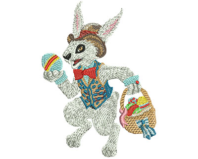 Embroidery Design: Easter Bunny Lg<br> 3.32w X 4.51h