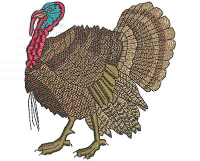Embroidery Design: Gobbler L<br> 4.01H X 3.84W