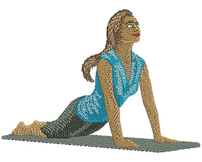 Embroidery Design: Yoga Girl Lg<br> 4.02w X 2.90h