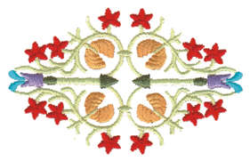 Embroidery Design: Collage Embellishment<br>2.19" x 3.51"