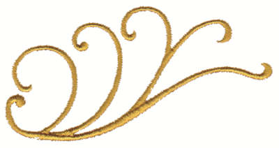 Embroidery Design: Iron-Work Embellishment<br>4.02" x 2.03"
