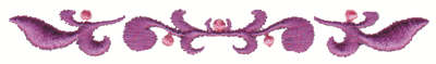 Embroidery Design: Whispy Vine Embellishment<br>3.98" x .47"