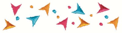 Embroidery Design: Triangle Confetti Embellishment<br>4.02" x 1.00" | Embroidery Legacy Embroidery Design: Triangle Confetti Embellishment<br>4.02" x 1.00"