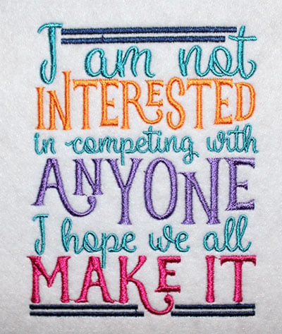 Embroidery Design: I Hope We All Make It Lg<br> 4.43w X 5.64h